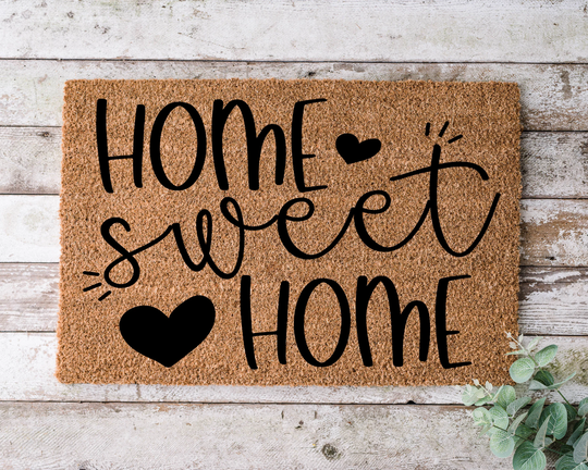 Home Sweet Home, Door Mat, Funny Doormat, Wedding Gift, Housewarming Gift, Welcome Closing Gift - 1088