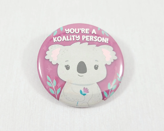 Koala Button, Bb060, Cute Magnet, Gift, Pinback Backpack Accessory, Gift For Her, Best Friend Fridge Magnets