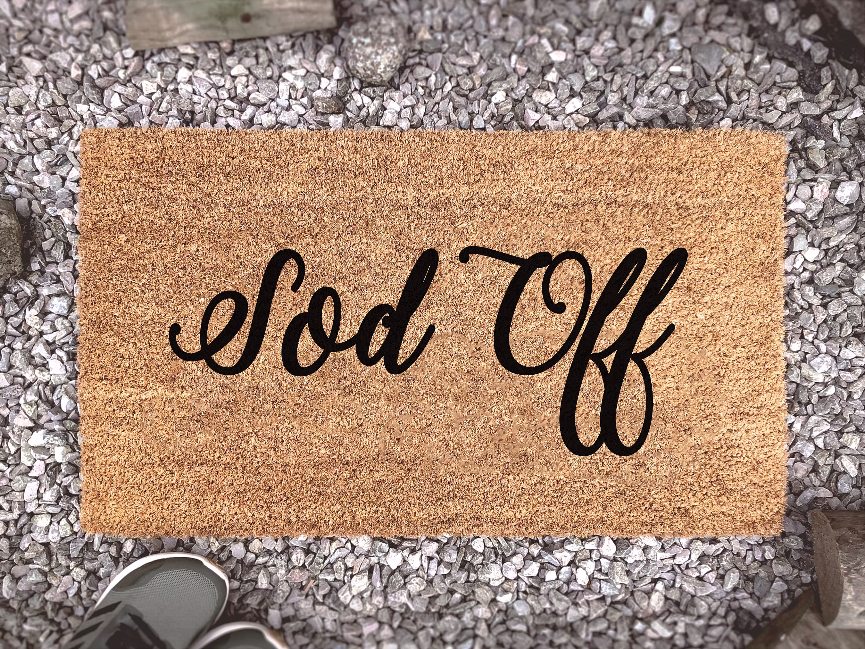 Sod Off - Funny Welcome Mat Custom Coir Doormat Home Decor Housewarming Gift