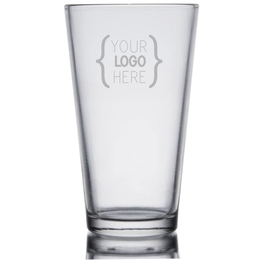 Custom Beer Glass, Personalized Gift For Him, Groomsmen Gift, Logo Wedding Favors