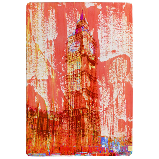 Holloway Crazy Ben Designer Shaggy Red Rug