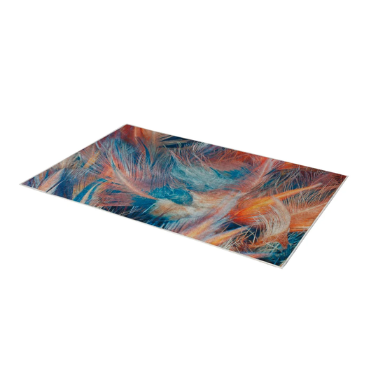 Nerio Flatweave Blue/Orange Rug