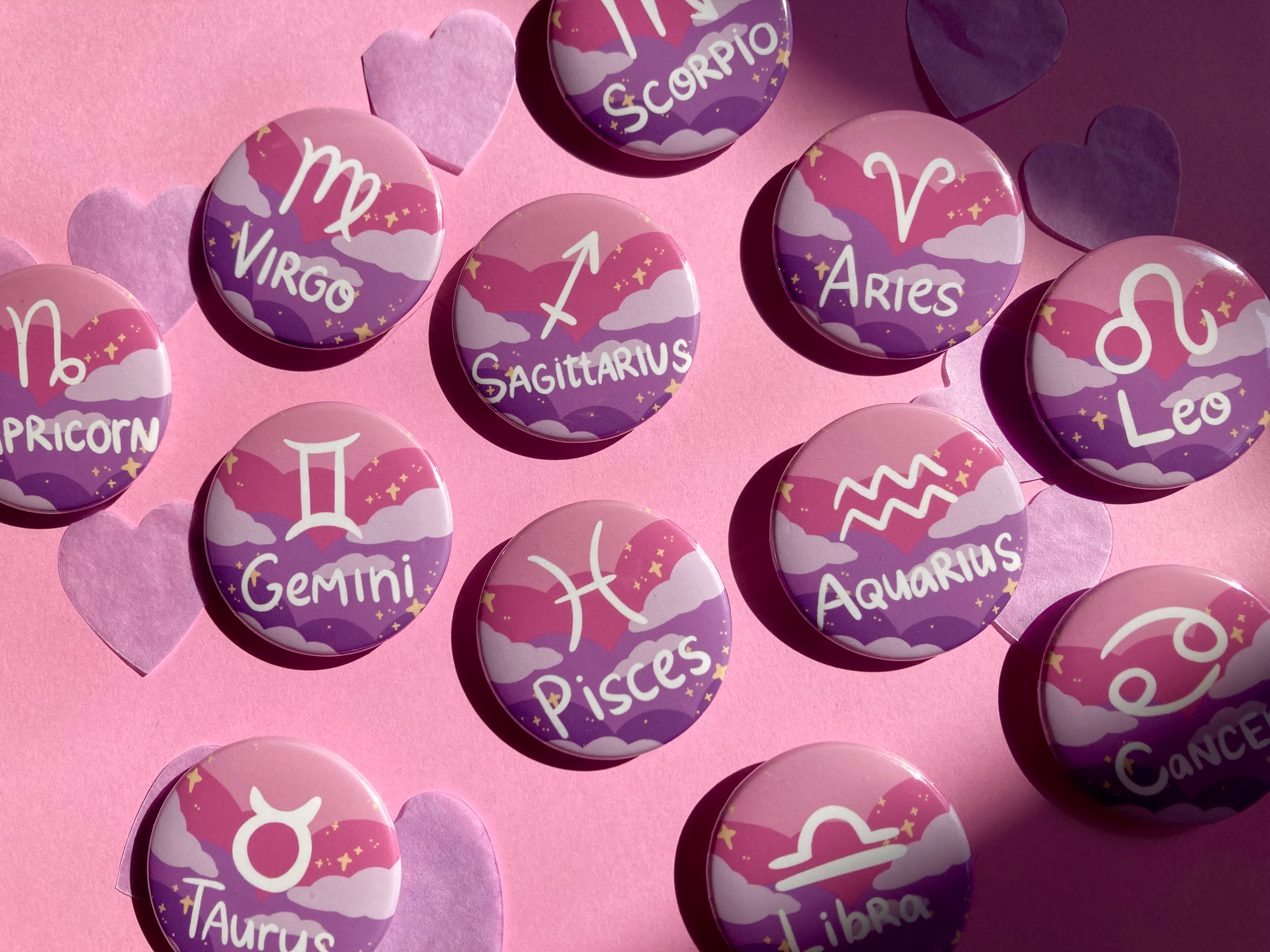 Zodiac Sign Magnets - Astrological Fridge