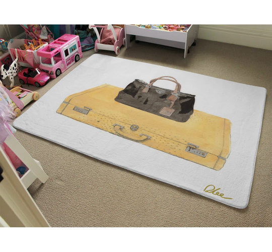 Willis Holiday Shopping Designer Shaggy Black/Gold Rug