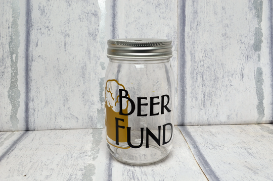 Beer Fund Money Saving Jar Piggy Bank Box Father's Day Gift