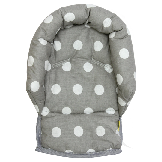 Universal Anti-Shake Car Seat Pillow To Support Child's Head Grey Spotty