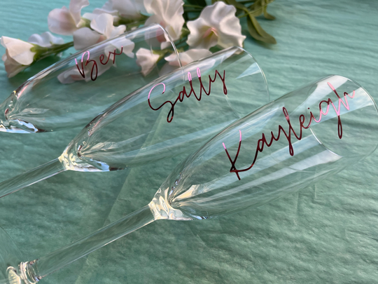 Personalised Champagne Flute Personalised Prosecco Glass Bridesmaid Bridal Party Gift Special Occasion
