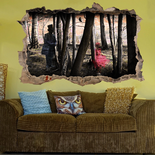 Creepy Forest Ghosts Gothic Wall Sticker Art Poster Mural Transfer Decal Print Room Home Nursery Office Shop Decor Id507