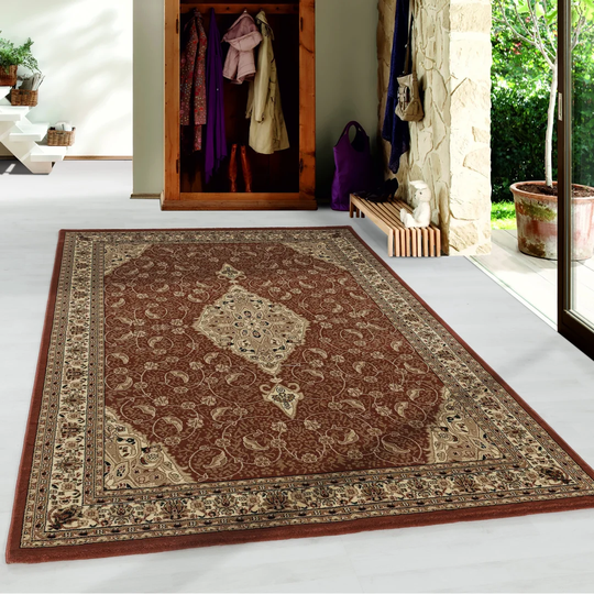 Angelos Flatweave Brown/Beige Rug