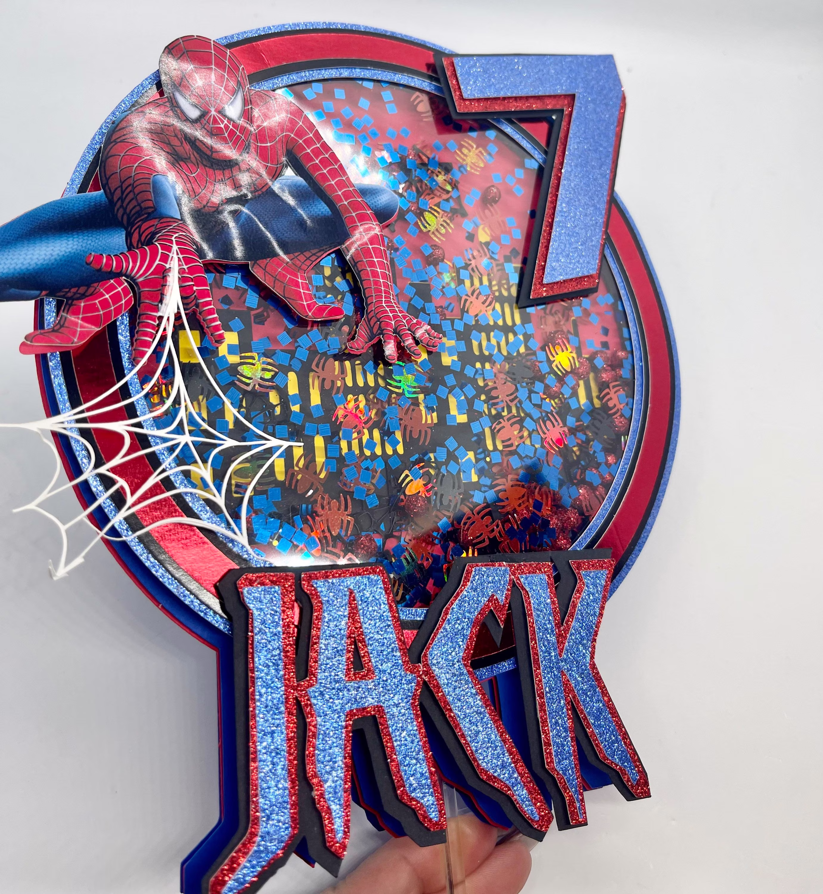 Superhero Spiderman Cake Topper