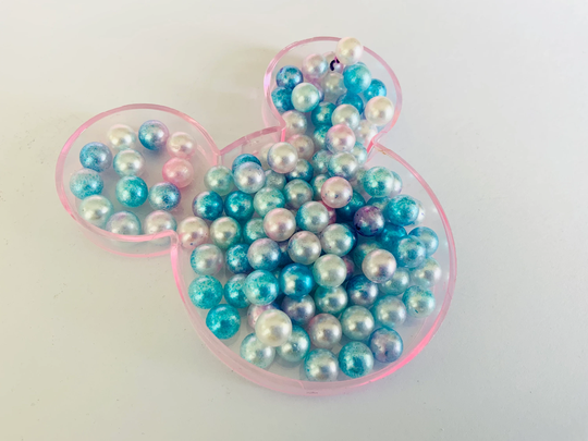 Pastel No Hole Mixed Beads , Resin Supplies Slime Tumbler Craft
