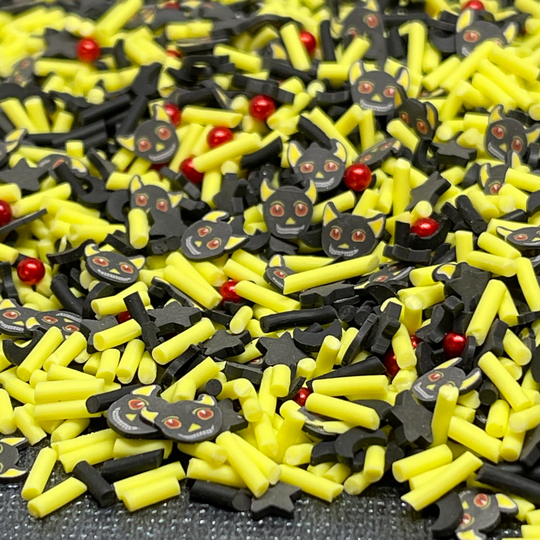 Halloween Sprinkles, Faux Bat Jimmies, Polymer Decoden, Polymer Clay, Fake Bake Supplies