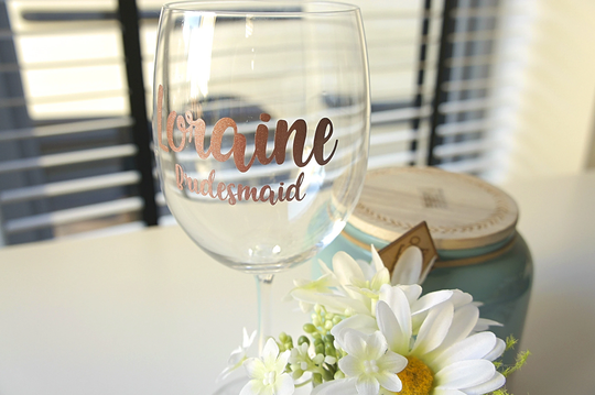 Wedding Stickers, Rosegold Decor, Name Decals, Hen Party Favour, Wine Glass Tags, Happy Birthday, Glitter Decal