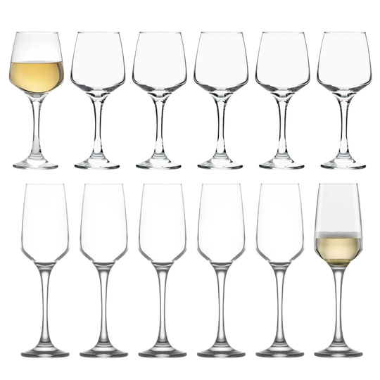 LAV 12Pc Lal Stemware Set - Clear