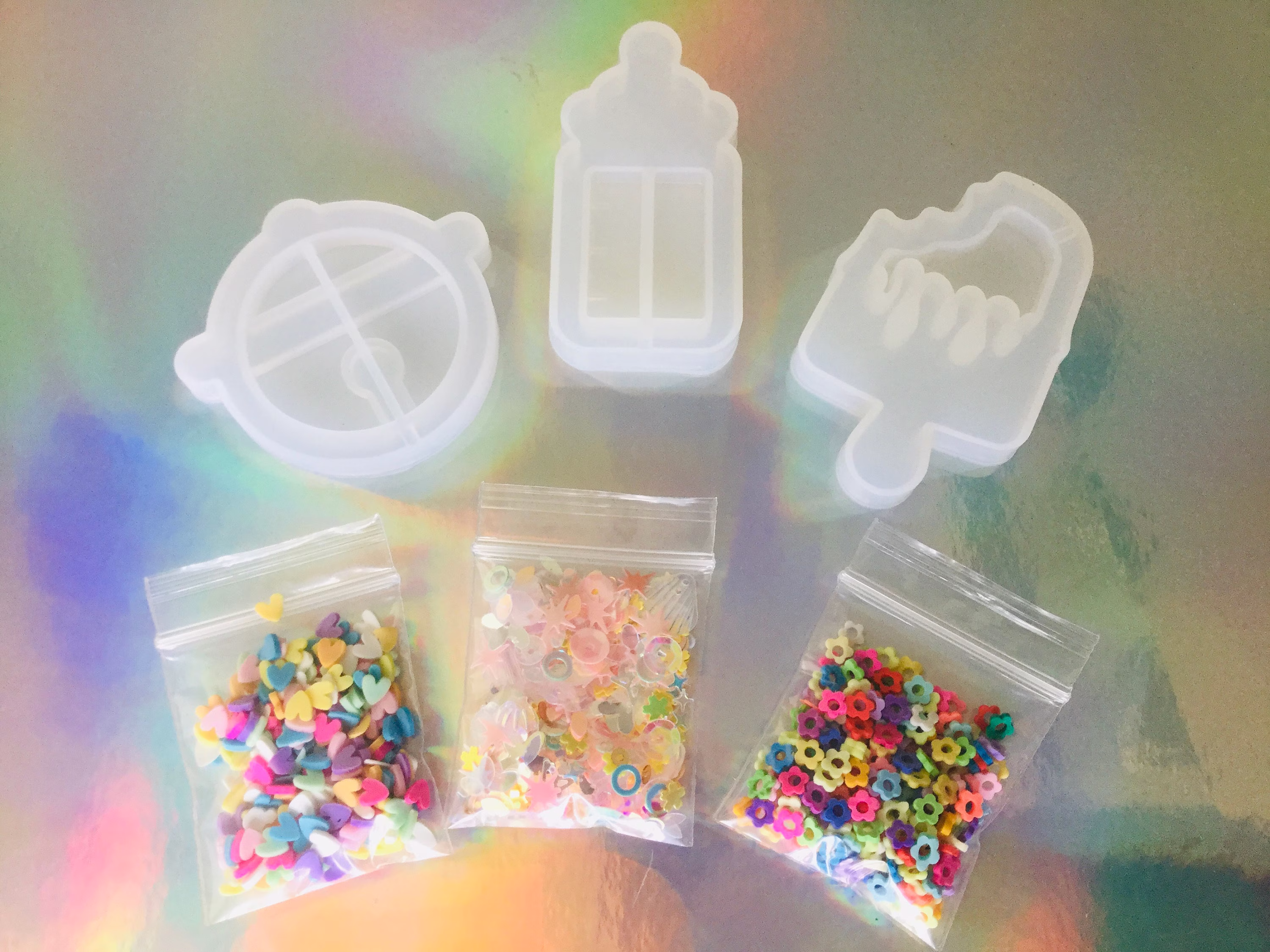 Sale , Resin Shaker Mold Set Molds Crafts Epoxy Supplies Cute