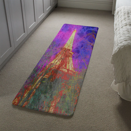 Maxson Tower Designer Shaggy Pink/Blue/Green Rug