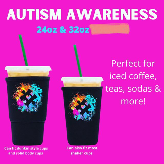 Autism Awareness Cup Coozie