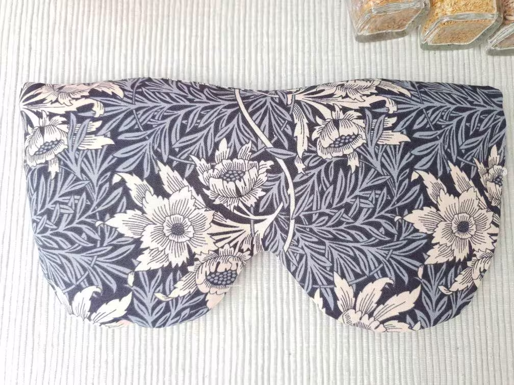 William Morrismicrowave Eye Pillow, Organic Oversized Eyemask, Lavender, Chamomile, Unscented Reusable Eyecare Gift, Wellbeing Gift