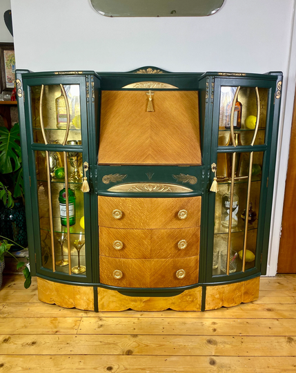 Sold, More Available. Green Fairy Vintage Drinks Cabinet Add Some Bohemian Inspiration To Your Home