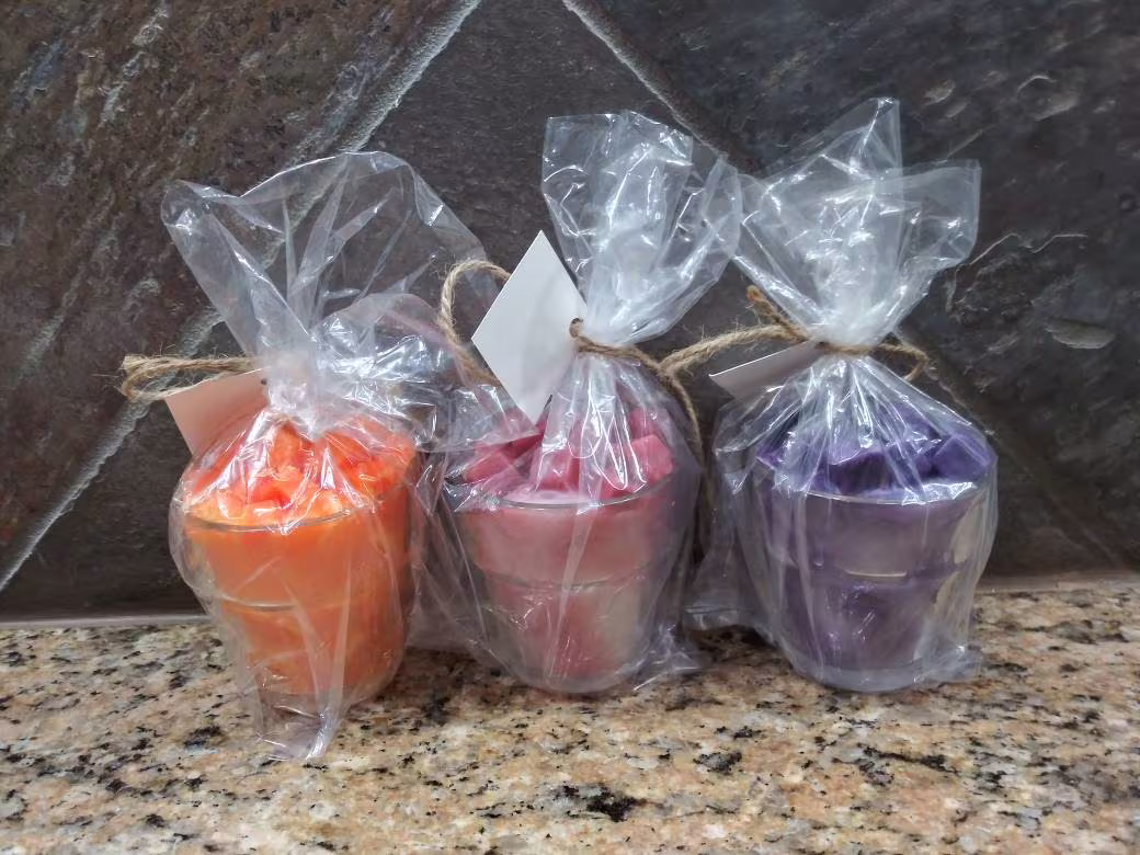 Fruity Scented Cocktail Glass Candles