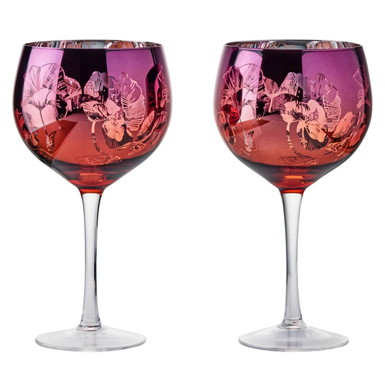 2 Piece 700ml Gin Balloon Glass Set