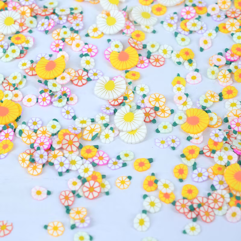 Daisy Dandelion Polymer Clay Fimo Slices Sprinkles For Diy Crafts Making Slime Filling Nail Decoden Resin Fillers