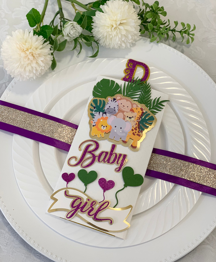Pop Out 3D Safari Theme Invitations For Baby Shower, Wedding, Birthday Party, Quinceanera, Sweet Sixteen