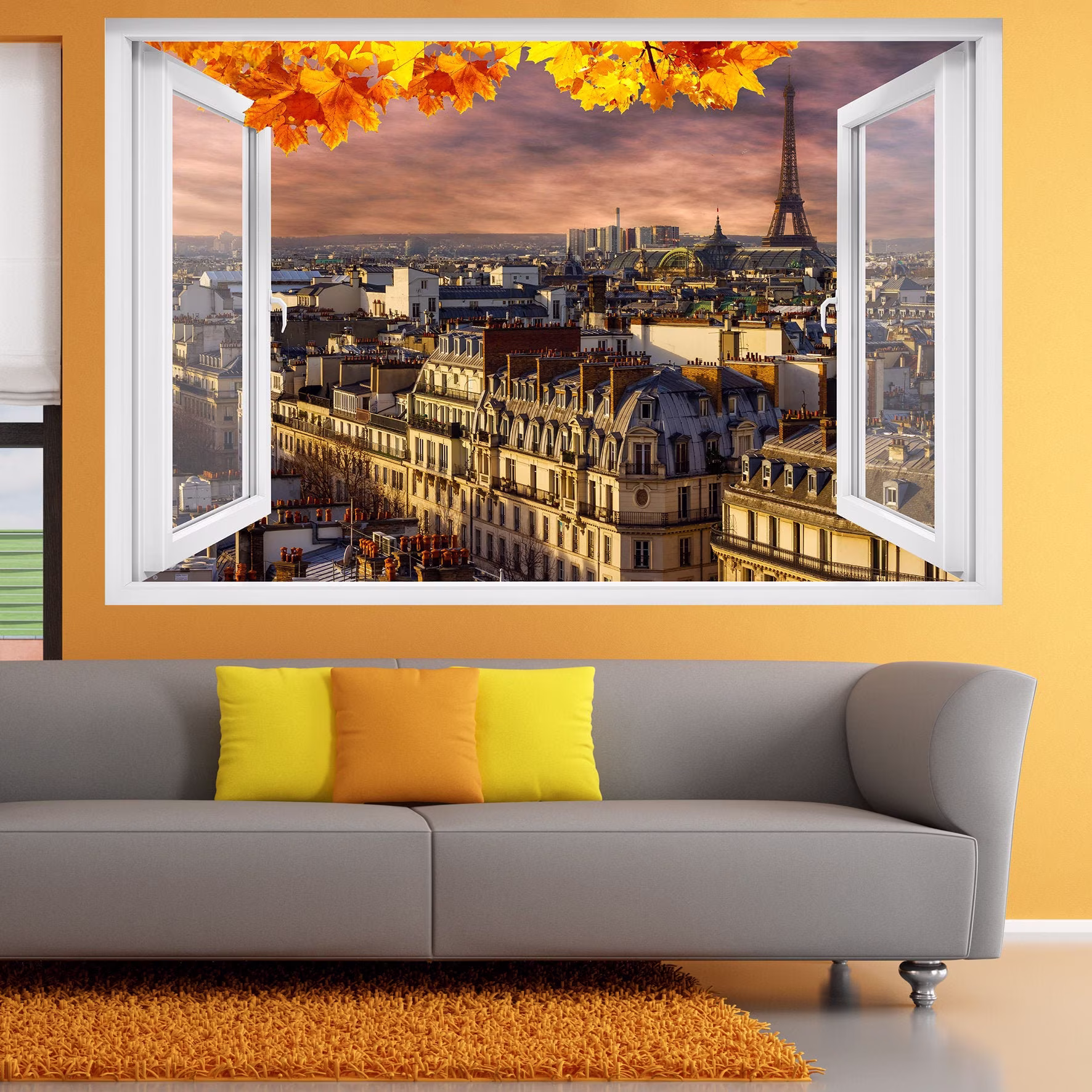 Paris Landmarks Eiffel Tower Wall Sticker Art Poster Mural Transfer Decal Print Room Home Nursery Office Shop Decor Id375