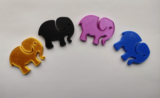 Cute & Wise Elephant Fridge Magnet - 3D Printed. A Great Present For Anyone Or Get It Yourself Which Is The Best Gift Of All