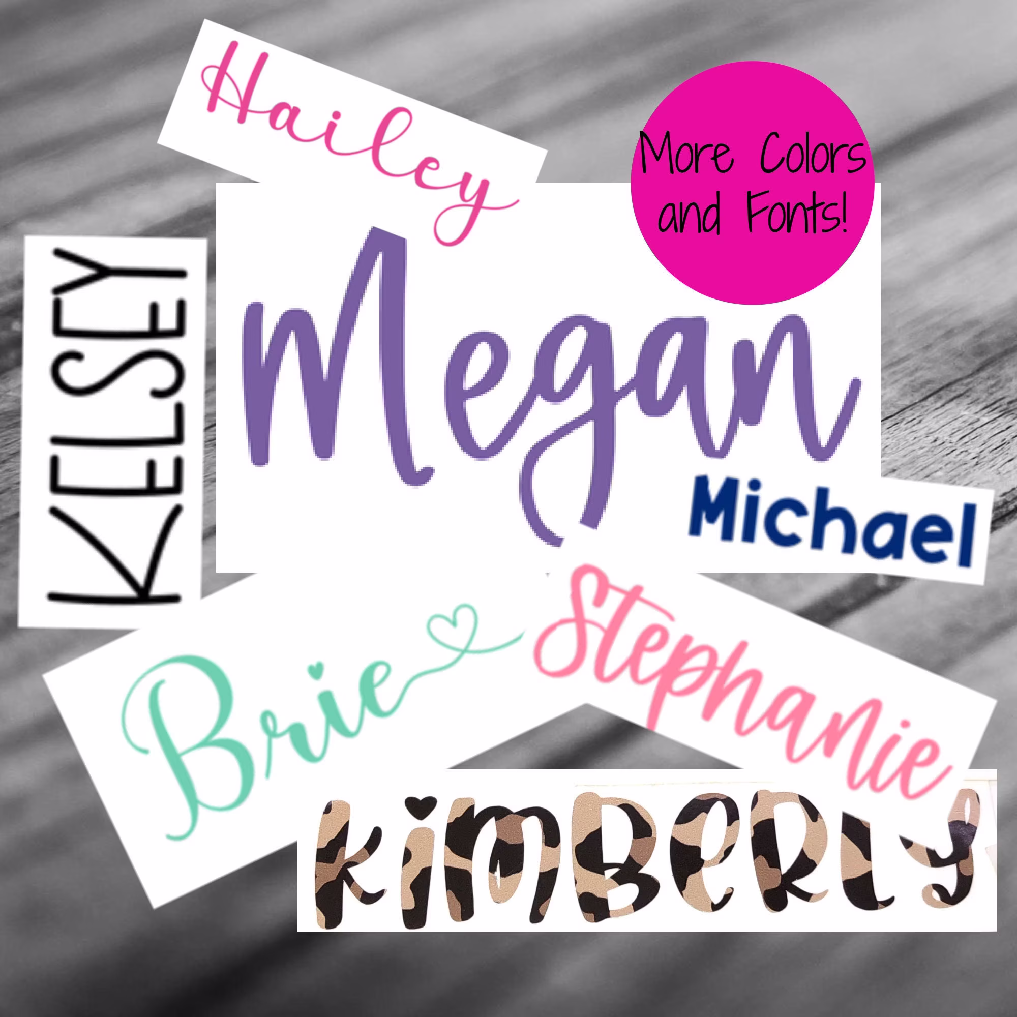 Name Decal For Personalizing, Organization Sticker, Custom Diy Bachelorette Party Gift, Birthday Supplies
