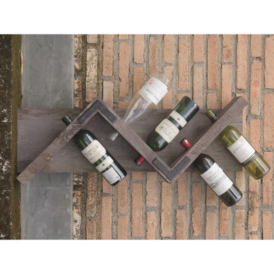 Roucourt Display Hold 6 Bottle Wall Mounted Wine Rack