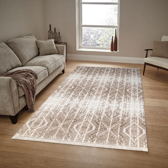 Harsha Flatweave Mink/Cream Rug