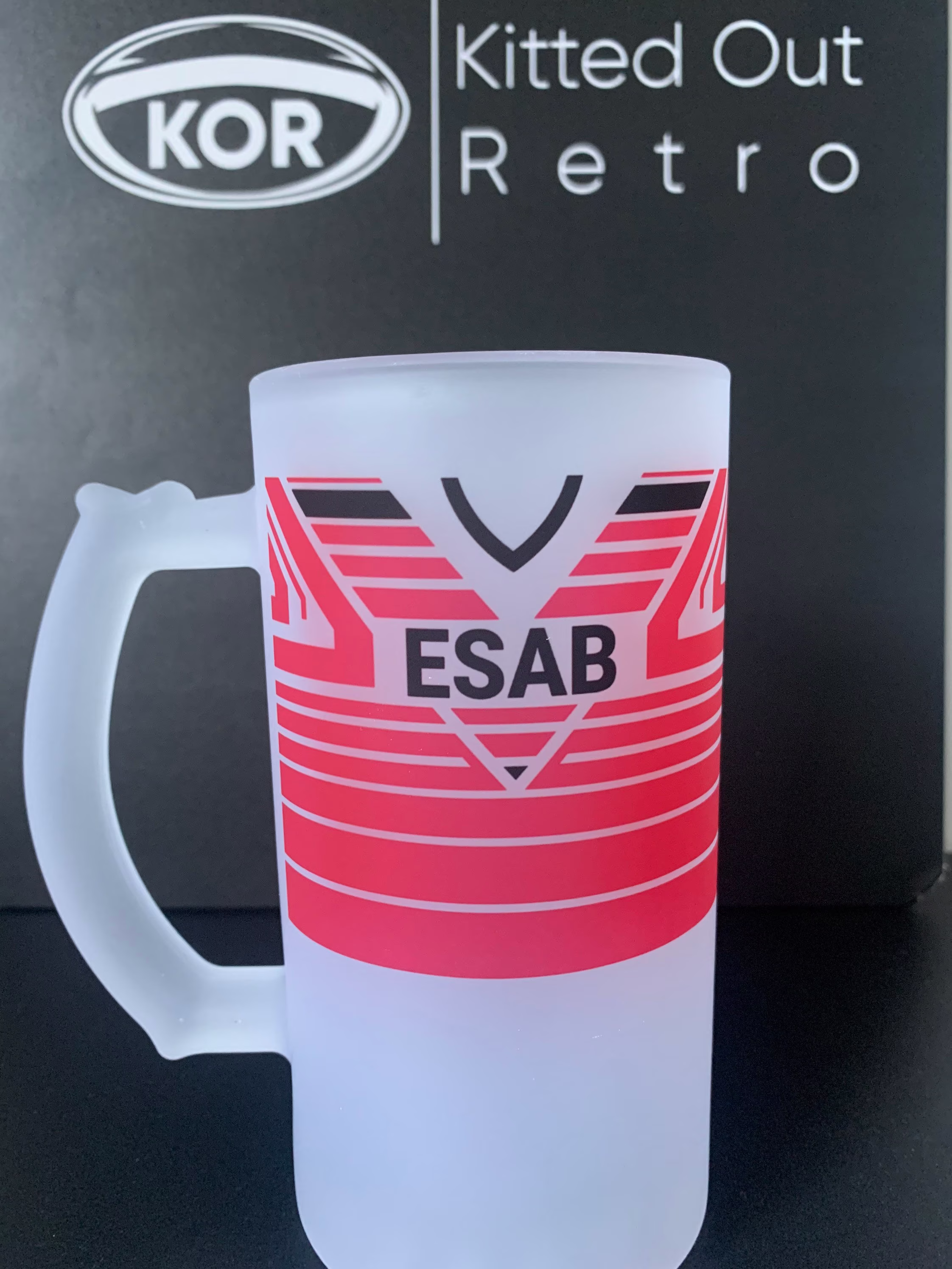 Salford Rugby League Frosted Glass/stein
