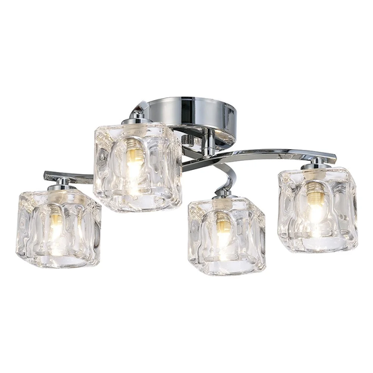 McMillian 4-Light 35cm Semi Flush Mount