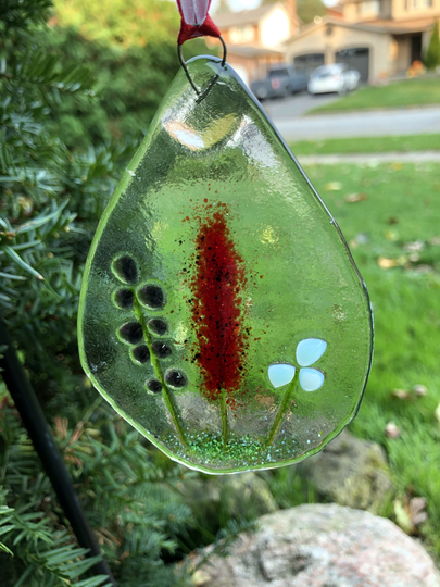 Floral Teardrop Sun Catcher