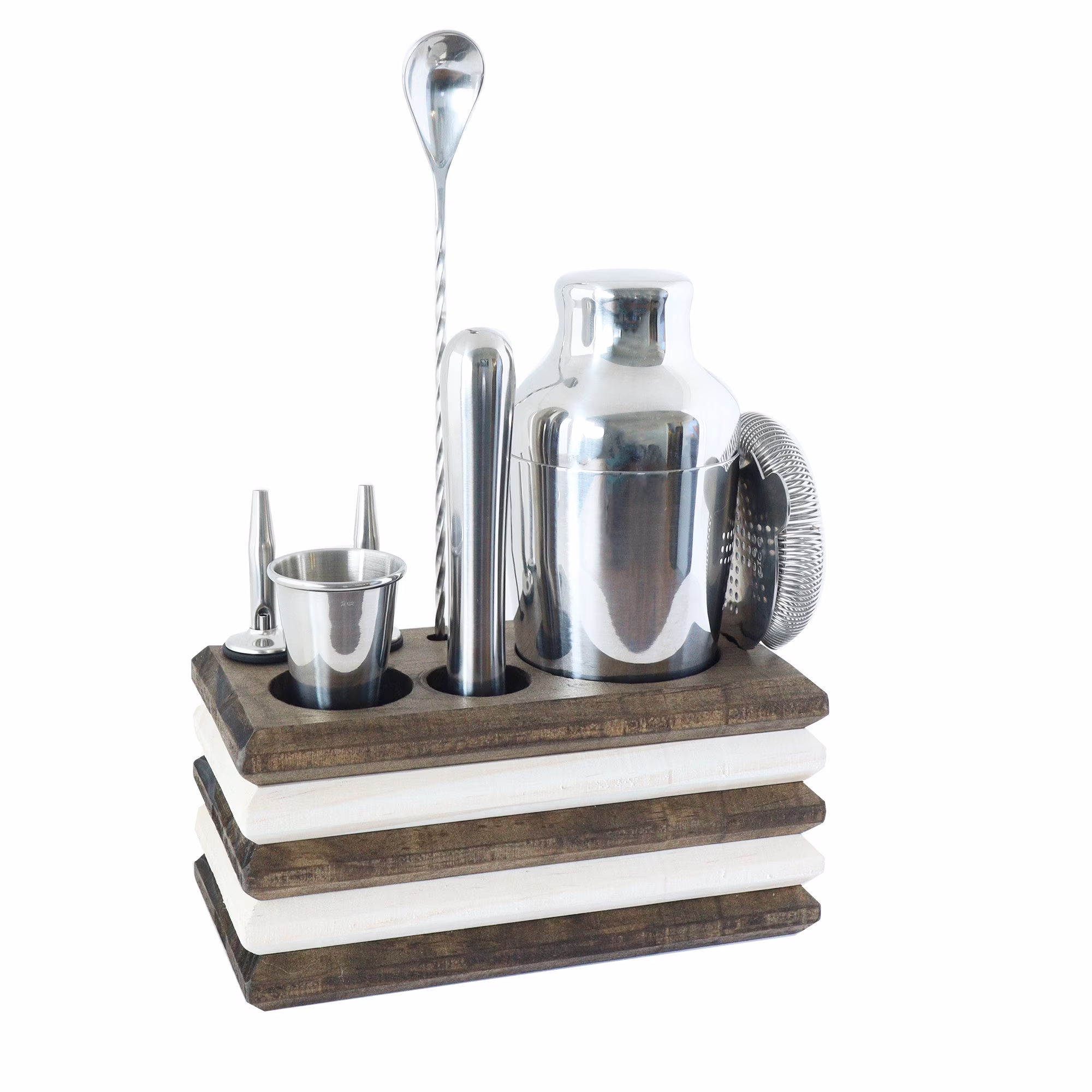 6 Color Combos | Cocktail Shaker Kit For Making Drinks With Caddie Beachy, Rustic & Modern Combinations