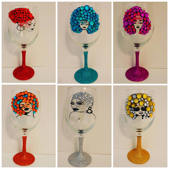 Gemstone Wine Glasses - Click For More Colors