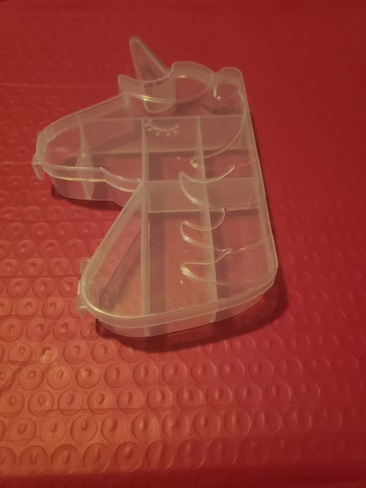 Polymer Clay Slices - Creative Containers - Unicorn - 6 Section Container - Container Only Or 5G Per Section - Select Type Of Slices