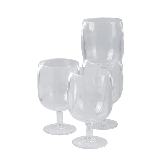 Spira Wine glass Plastic Nestable 4 Pieces 200 Ml