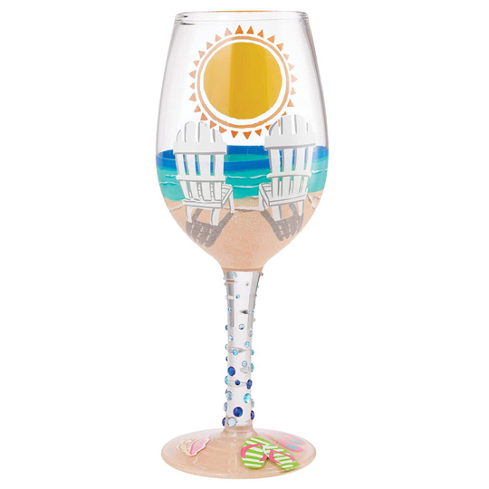 Lolita Summer Wine Glass Sun of a Beach Design 444ml