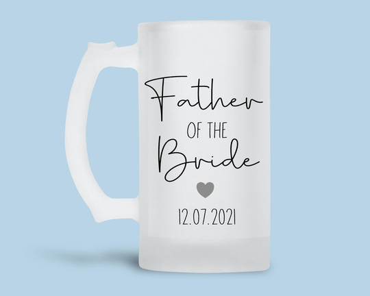 Wedding Beer Glass, Father Of The Bride Gift, Thank You Bride, Wedding Party Gift Ideas, You, Real Ale Presents