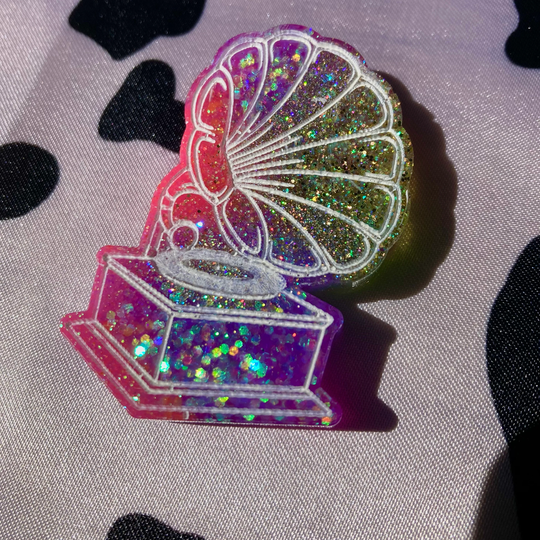 Gramophone Phonograph Record Player Fridge Magnet