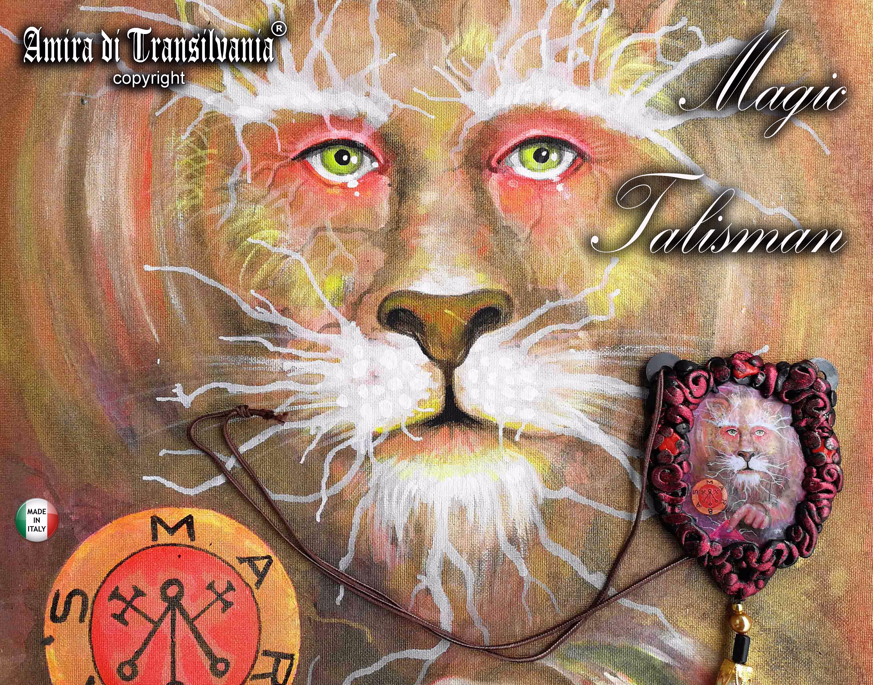 Marbas Demon Goetia Gothic Lion Sign Talisman Protective Protection Amulet Pendant Witch Handmade Necklace Jewelry Witchcraft Occult