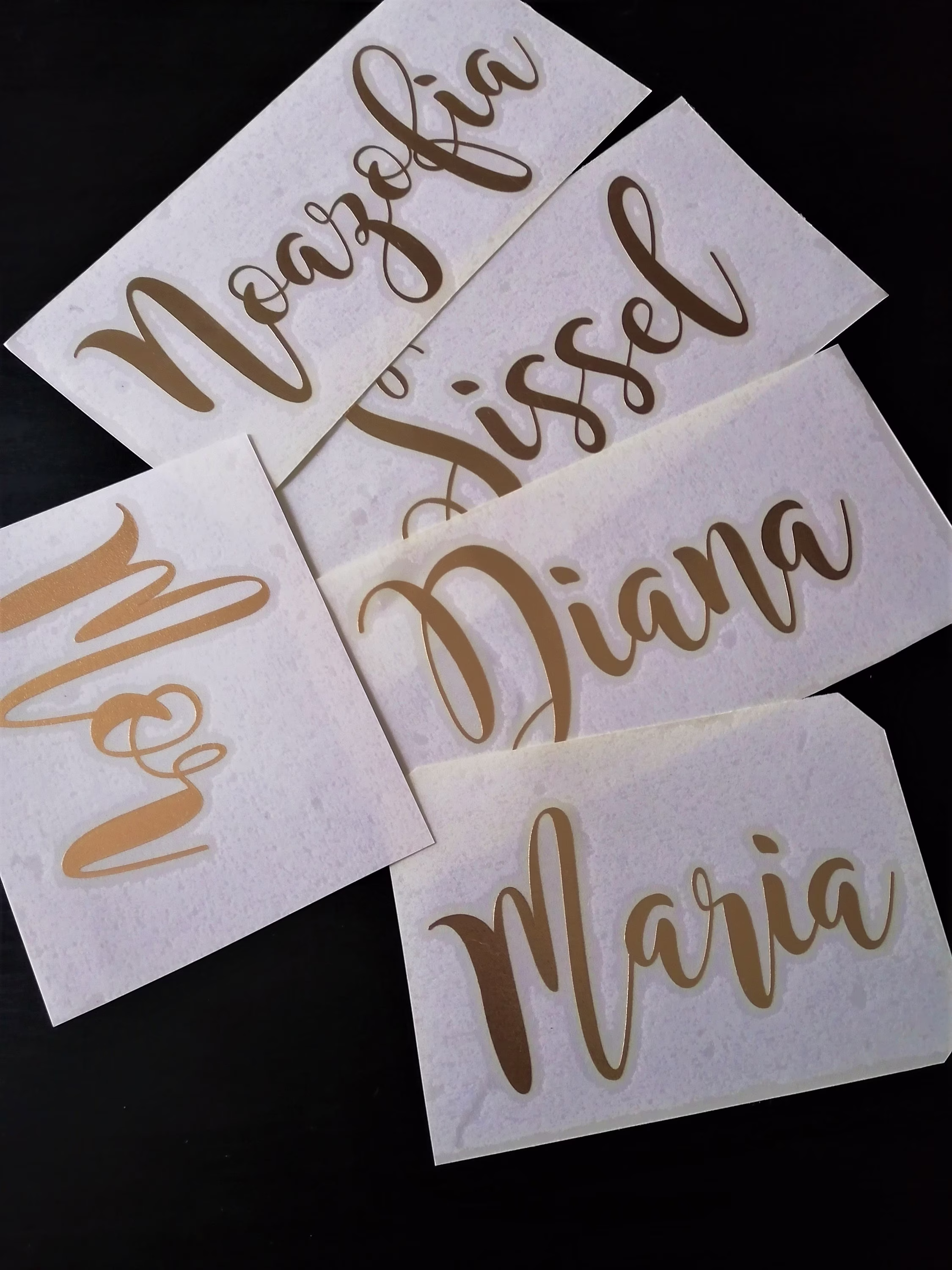 Personalized Name Stickers, Decals For Wine, Champagne, Gin Glasses, Gift Box Water Bottle Decal, Wedding Favors