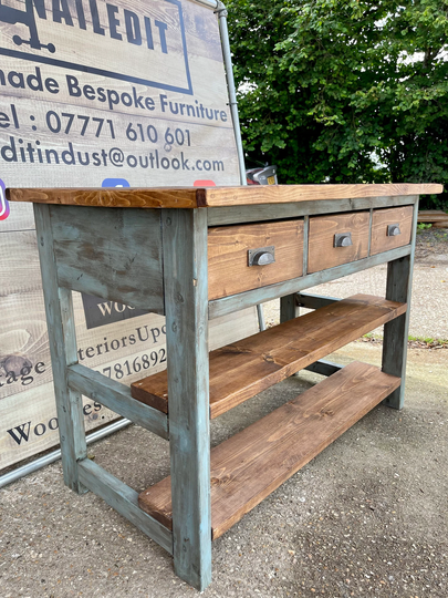 Farmhouse Rustic Kitchen Island