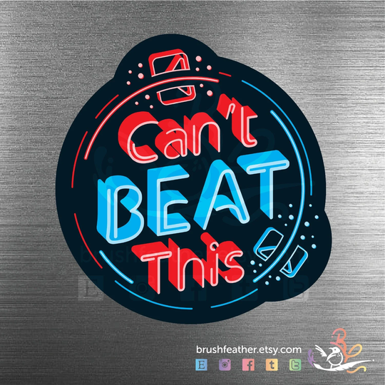 Beat Saber Inspired Car Magnet || "Can't Beat This