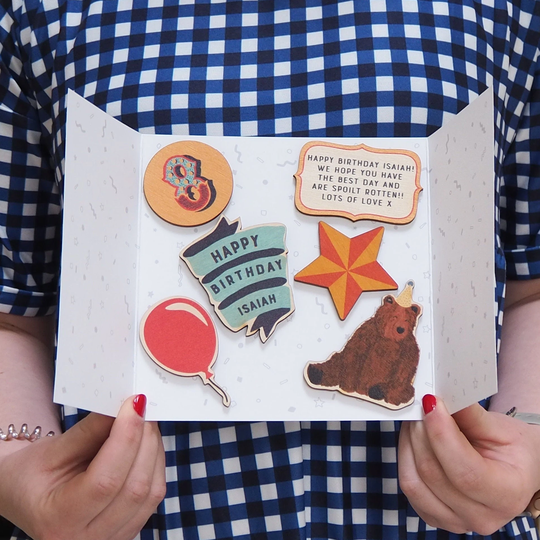 Personalised Happy Birthday Magnets Letterbox Card - 8Th Gift 16Th 80Th