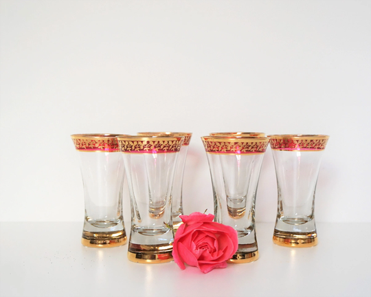 Vintage Liquor Glasses // 1950S Weighted Bottom Mid Century Sold Individually