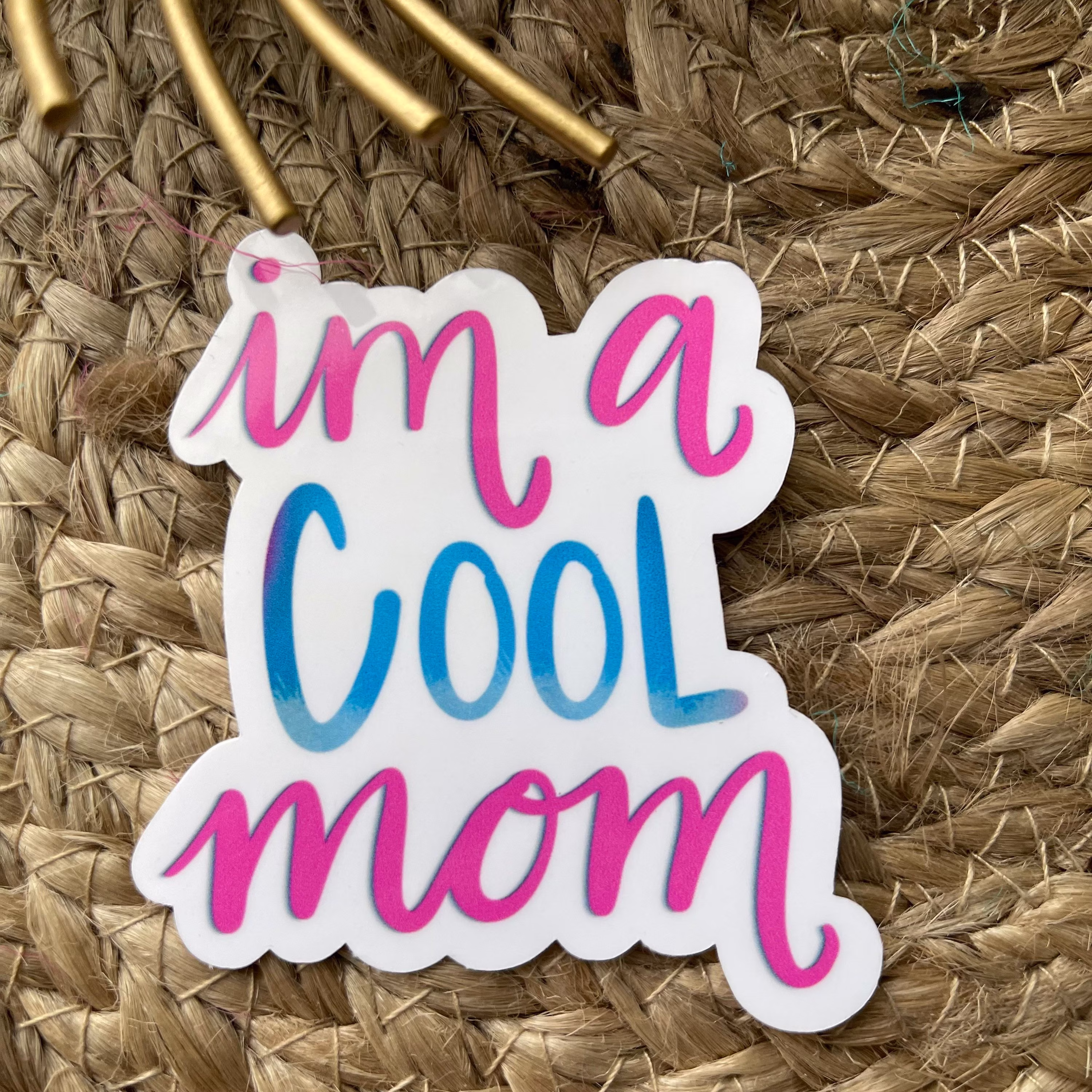 I'm A Cool Mom Sticker Or Magnet | Laptop Waterbottle Gift For Friend Funny Mothers Day Cute