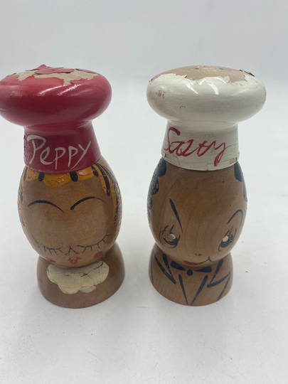 So Cute Woodpecker Woodward - La Calif. Made in Japan Salty & Peppy Shakers